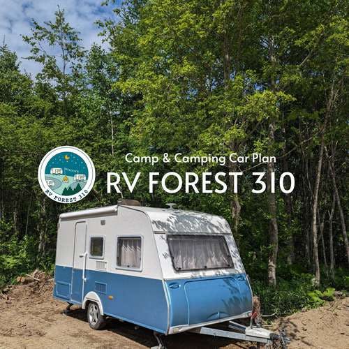 静かな森に泊まれる車中泊RVスポット「RV FOREST 310」｜手ぶらキャンプ体験&キャンピングトレーラープラン